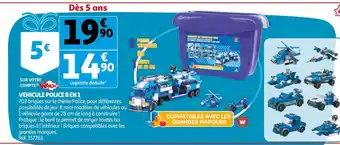 Auchan Vehicule Police 8 en 1 offre