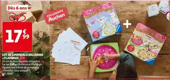 Auchan Lot de 2 Manadala Ballerina + Flamingo offre