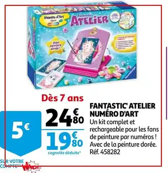 Auchan Fantastic Atelier Numéro d'Art offre