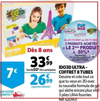 Auchan Ido 3D Ultra-Coffret 8 Tubes offre
