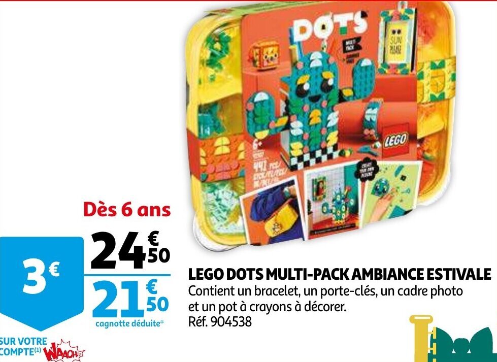 Auchan Lego Dots Multi-Pack Ambiance Estivale offre