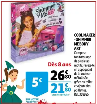 Auchan Cool Maker - Shimmer Me Body Art offre