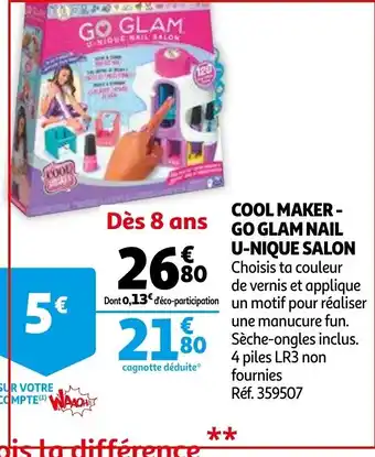 Auchan Cool Maker - Go Glam Nail U-Nique Salon offre