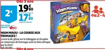 Auchan Miam Miaou-La Course aux Fromages offre
