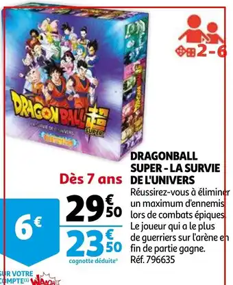 Auchan Dragonball Super - La Survie de L'Univers offre