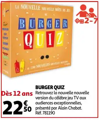 Burger Quiz