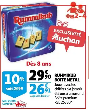 Rummikub Boite Metal