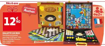 Auchan Mallette 120 Jeux offre