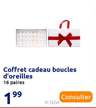 Coffret cadeau boucles d'oreilles
