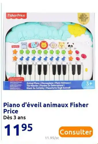 Fisher price piano d'éveil animaux