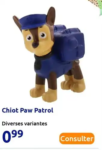 Action Chiot paw patrol offre