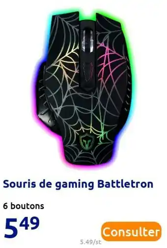 Action Souris de gaming battletron offre