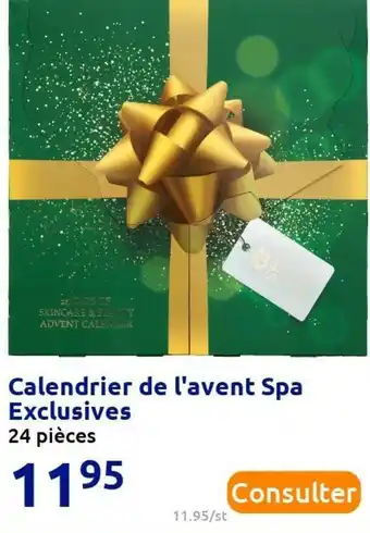 Action Calendrier de l'avent spa exclusives offre