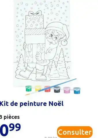 Action Kit de peinture noël offre