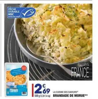 ALDI Brandade De Morue La Cuisine Des Saveurs offre