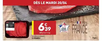 ALDI 6 Steaks Boucherie St-clément offre