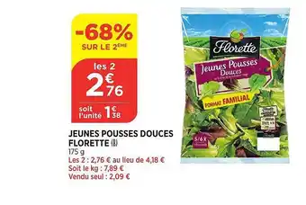 Bi1 Jeunes Pousses Douces Florette offre