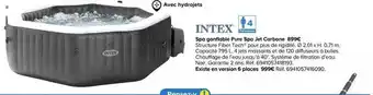 Spa Gonflable Pure Spa Jet Carbone Intex
