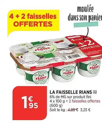 Bi1 La Faisselle Rians offre
