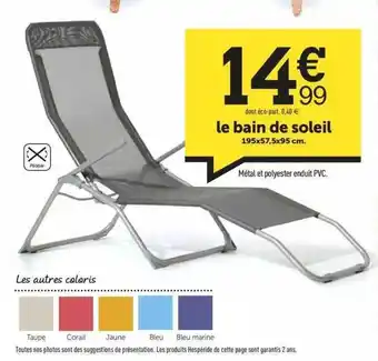 Centrakor Le Bain De Soleil offre