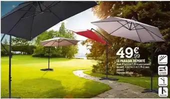 Centrakor Le Parasol Déporté offre