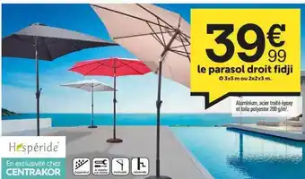 Centrakor Le Parasol Droit Fidji offre
