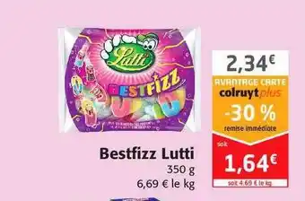 Colruyt Bestfizz Lutti offre