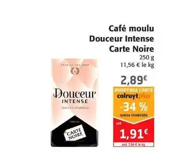 Colruyt Café Moulu Douceur Intense Carte Noire offre