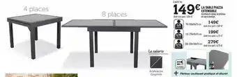 Centrakor La Table Piazza Extensible offre
