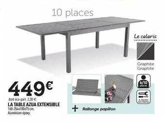 La Table Azua Extensible