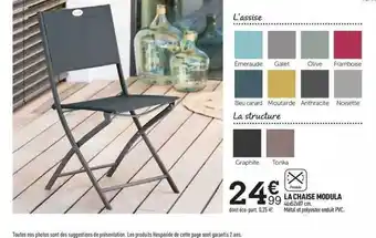 Centrakor La Chaise Modula offre