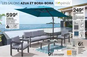 Centrakor Le Salon Azua, Le Parasol Déporté éléa, La Lanterne, Le Tapis D'extérieur offre