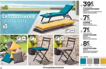 Centrakor Le Coussin Pour Transat, Le Coussin, La Galette De Chaise, La Galette De Chaise offre