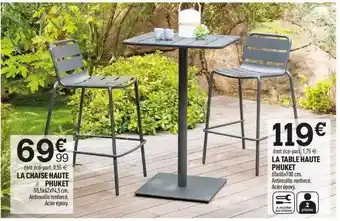Centrakor La Table Haute Phuket, La Chaise Haute Phuket offre