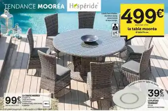 Centrakor La Table Mooréa, La Chaise Mooréa, Le Plateau Tournant offre