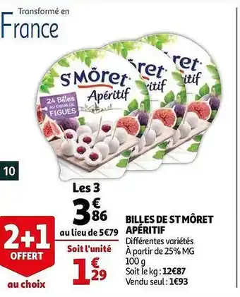 Billes De St MÎret Apéritif