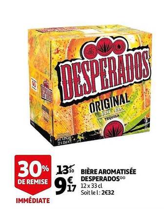 Auchan Bière Aromatisée Desperados offre