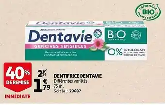 Dentifrice Dentavie