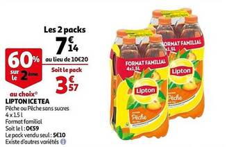 Auchan Lipton Ice Tea offre