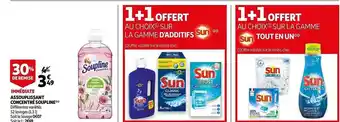 Auchan Assouplissant Concentré Soupline, La Gamme D'additifs Sun, La Gamme Sun Tout En Un offre
