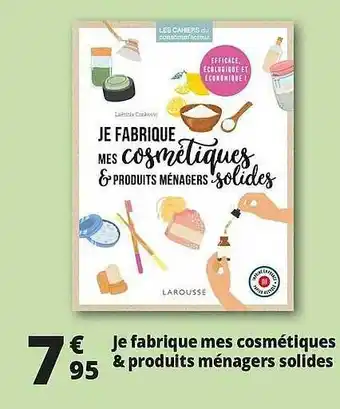 Auchan Je Fabrique Mes Cosmétiques & Produits Ménagers Solides offre