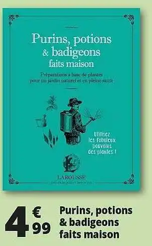 Auchan Purins, Potions & Badigeons Faits Maison offre