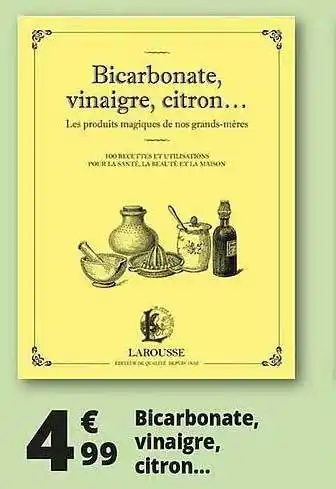 Auchan Bicarbonate, Vinaigre, Citron... offre