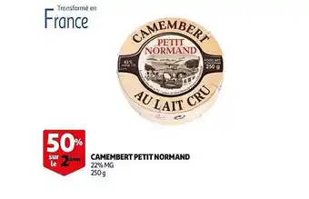 Auchan Camembert Petit Normand offre