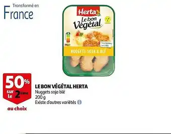 Auchan Le Bon Végétal Herta offre
