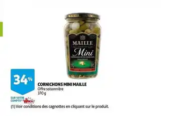 Auchan Cornichons Mini Maille offre