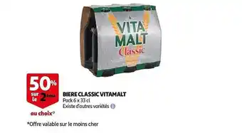 Auchan Bière Classic Vitamalt offre