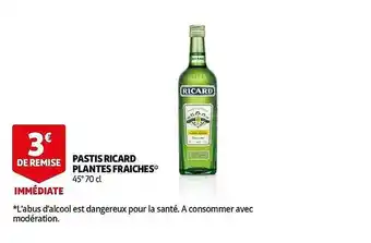 Auchan Pastis Ricard Plantes Fraîches offre