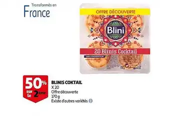 Auchan Blinis Cocktail offre