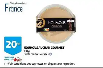 Auchan Houmous Auchan Gourmet offre